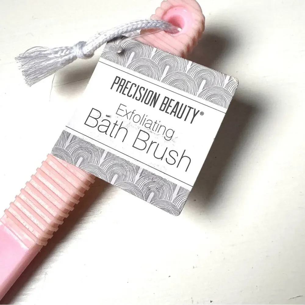 Precision Beauty Pink Exfoliating Bath Brush NWT